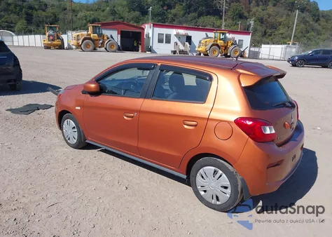 2019 Mitsubishi Mirage Es z USA, uszkodzony, nr VIN ML32A3HJ8KH011470